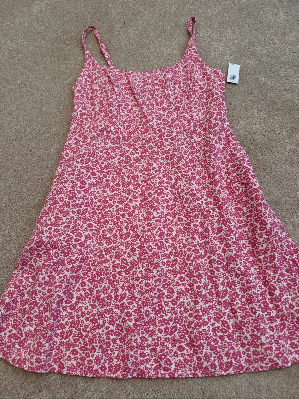 Old Navy Pink Floral Spaghetti-Strap Dress
